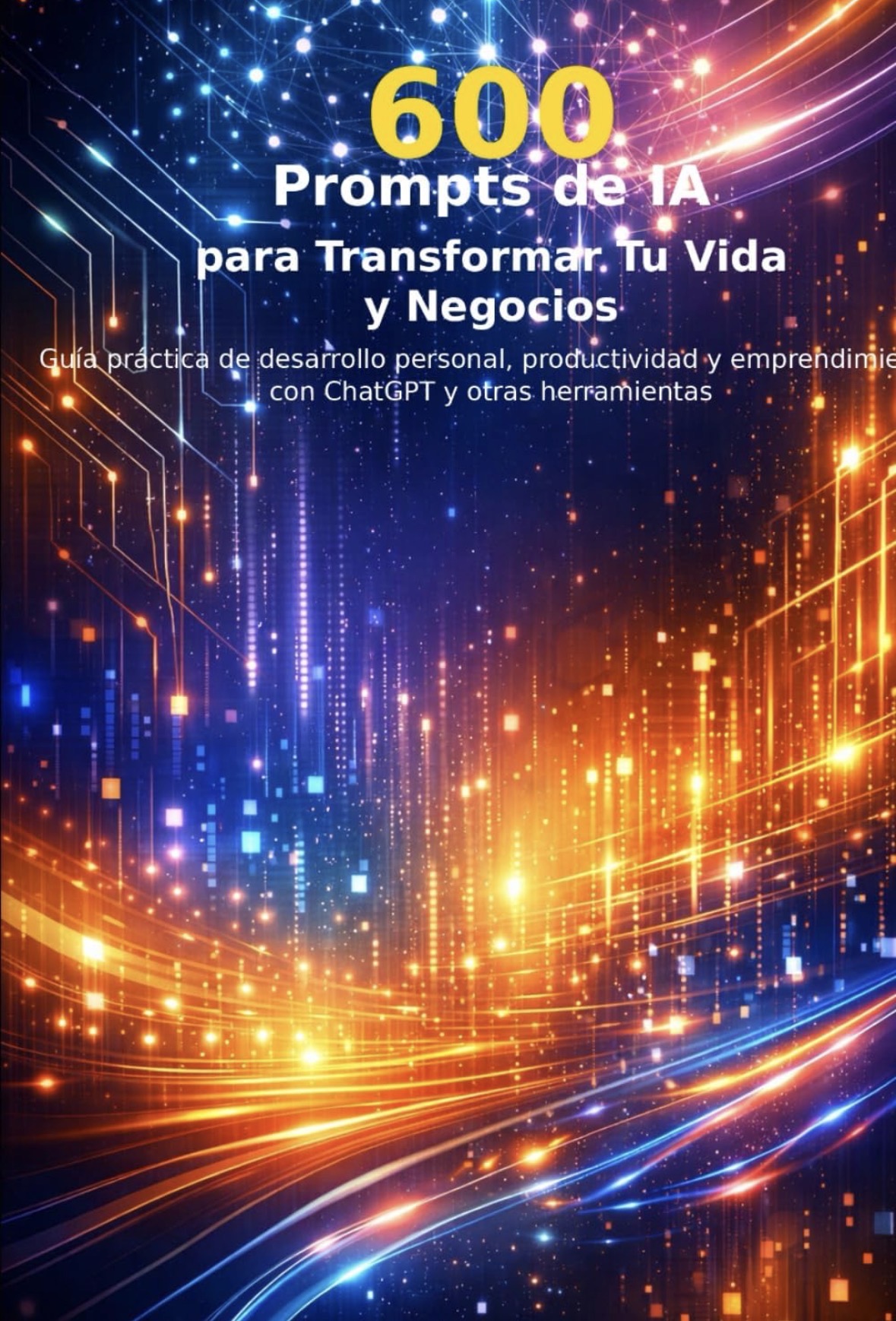 Portada de 600 Prompts de IA